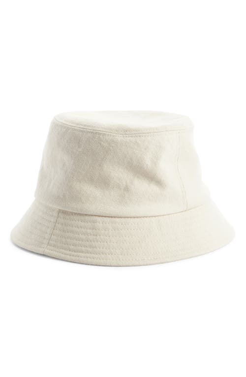 Shop Isabel Marant Haley Cotton Twill Bucket Hat In Ecru/black