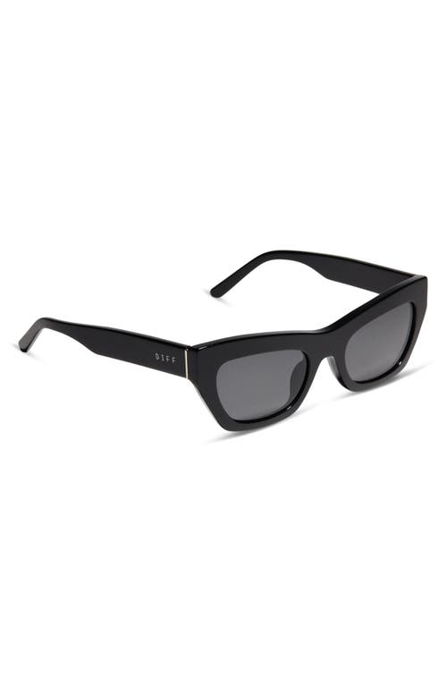 Shop Diff Katarina 51mm Polarized Cat Eye Sunglasses In Black/grey