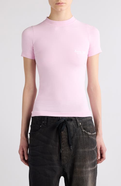 Balenciaga Logo Fitted Stretch Cotton T-Shirt at Nordstrom,