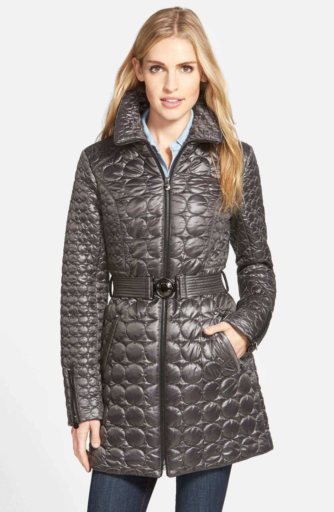Laundry by Shelli Segal Belted Quilted Coat (Regular & Petite) | Nordstrom