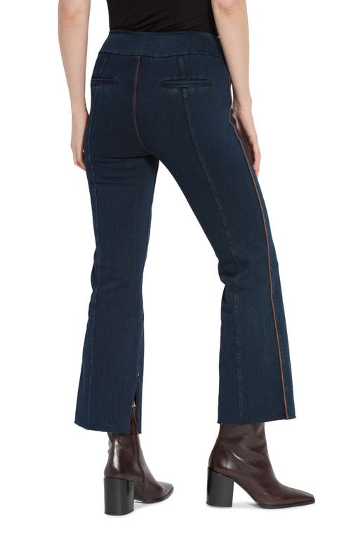 Shop Lyssé Eloise Slim Fit Flare Slit Hem Jeans In Indigo