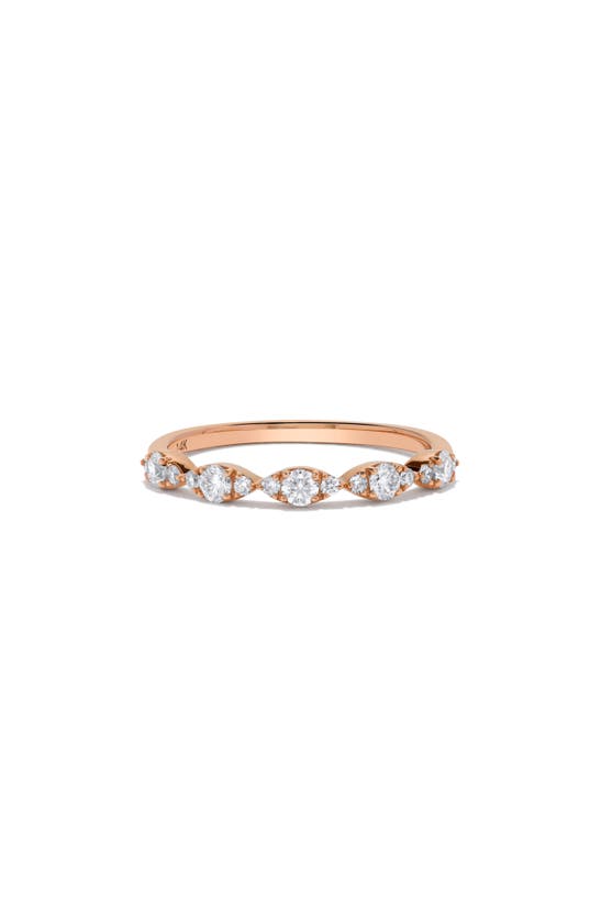 H.j. Namdar Diamond Marquise Ring In 14k Rose Gold