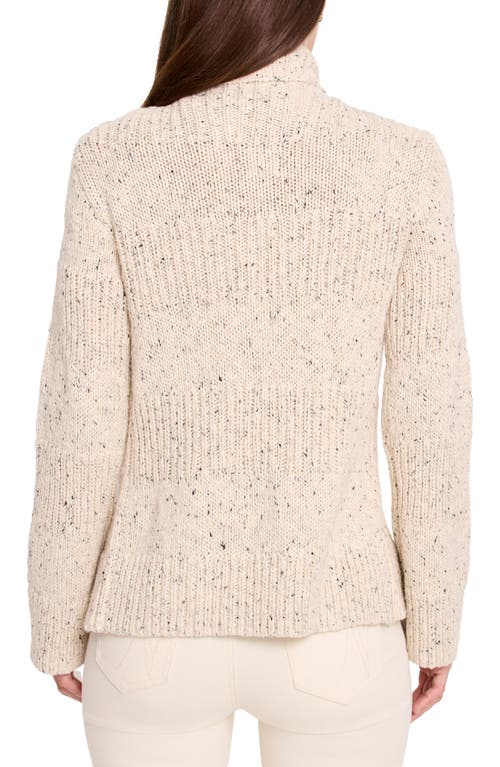 Shop Nic + Zoe Nic+zoe Texture Tweed Open Front Cardigan In Neutral Mix