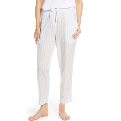 Papinelle Whale Beach Stripe Pajama Pants, Blue