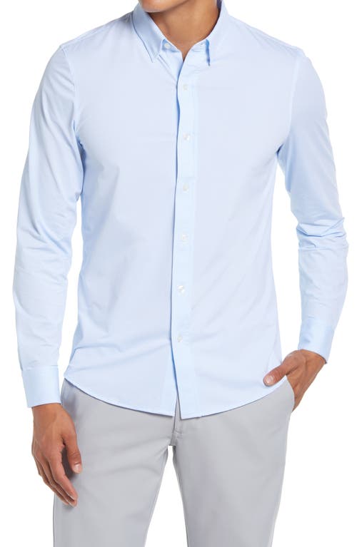 Rhone Commuter Slim Fit Dress Shirt Blue Stripe at Nordstrom,