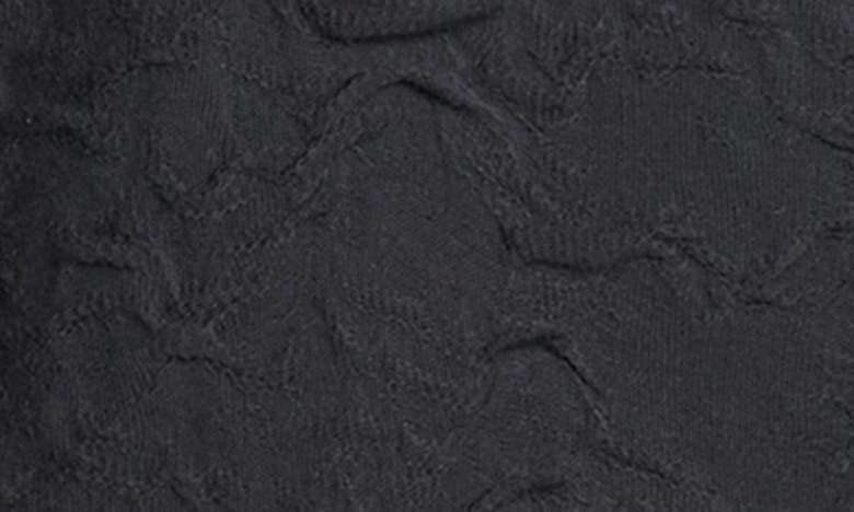 Shop John Varvatos Cruzeiro Crinkle Texture Long Sleeve Cotton T-shirt In Black