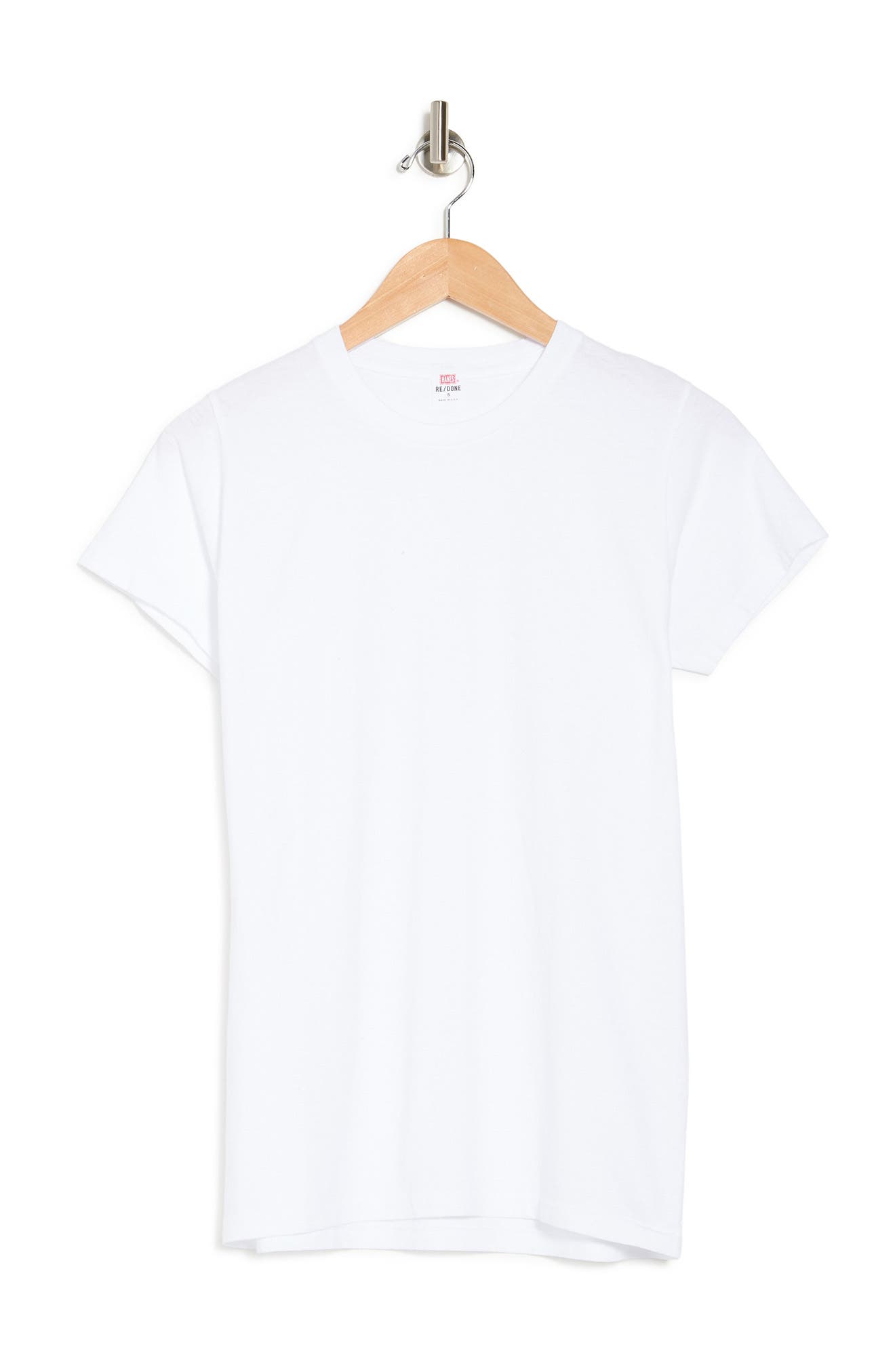 Re/done 50s Fitted Tee In White