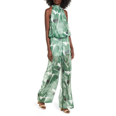 Sentimental Ny Halter Chiffon Jumpsuit