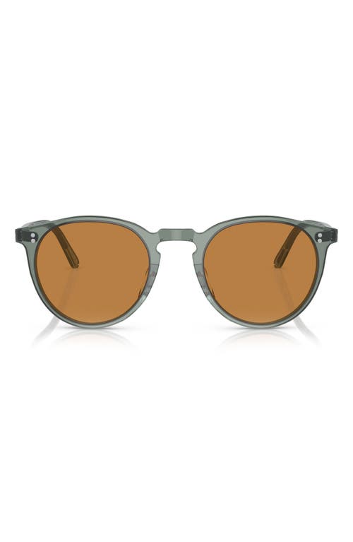 O'Malley 48mm Round Sunglasses in Blue