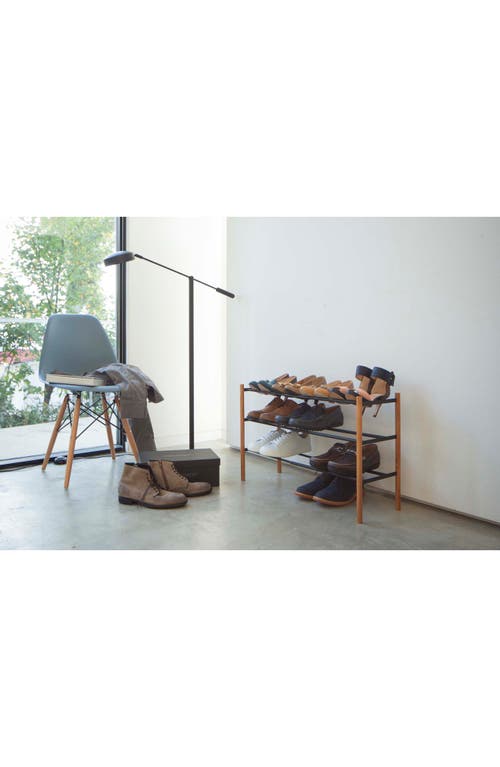 Yamazaki Expandable 3-tier Shoe Rack In Black
