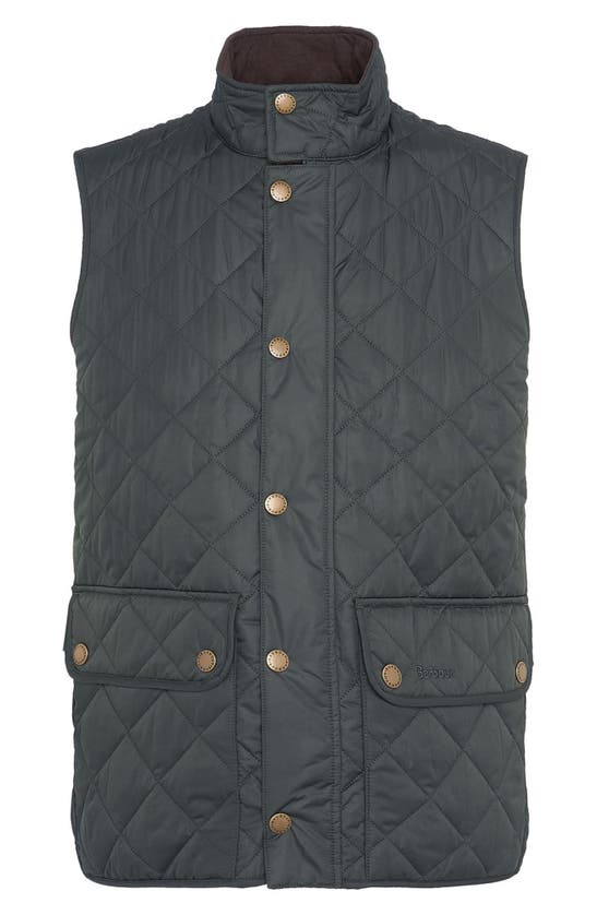 Shop Barbour New Lowerdale Quilted Vest In Sage