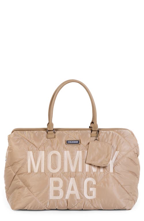 CHILDHOME XL Quilted Travel Diaper Bag in Puffer Beige at Nordstrom