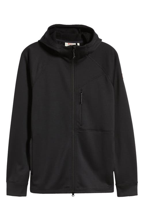 Fjall Raven Fjällräven Abisko Grid Fleece Hoodie In Black