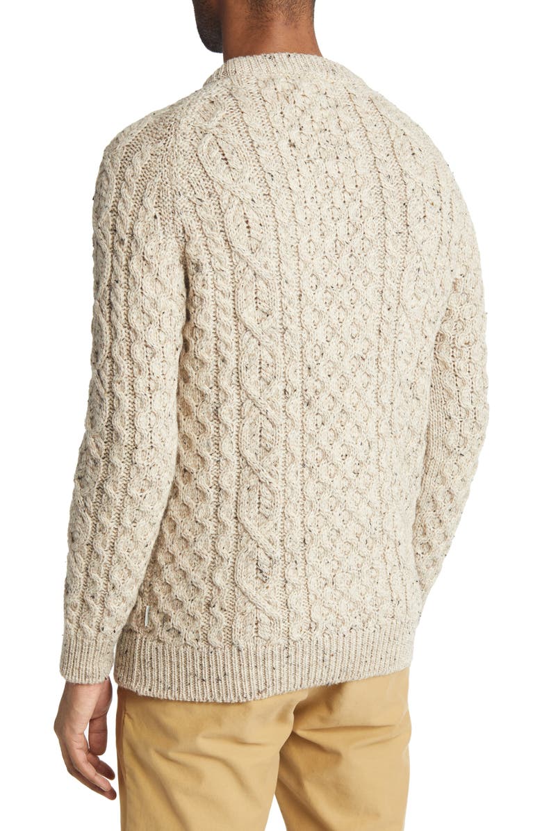 PEREGRINE Hudson Aran Cable Knit Merino Wool Sweater | Nordstrom