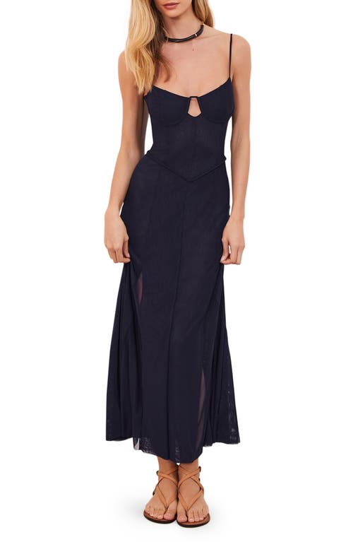 Maya Underwire Cover-Up Maxi Dress in Navy