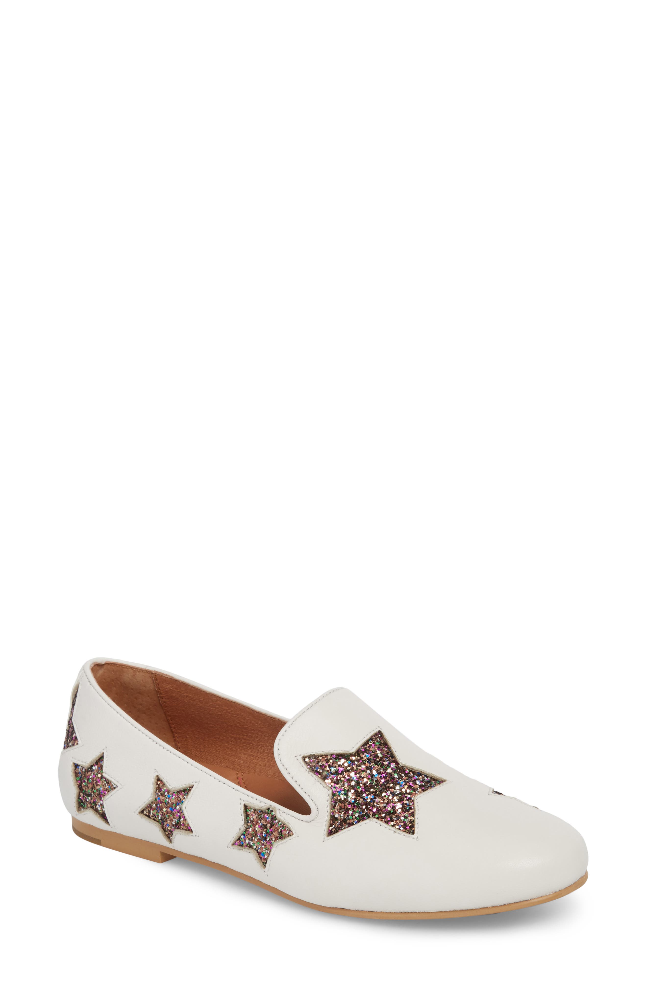 Gentle Souls By Kenneth Cole Eugene Stars Flat, White
