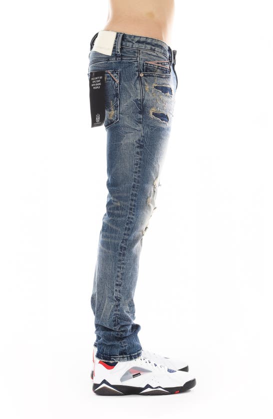Shop Cult Of Individuality Rocker Ripped Slim Fit Jeans In Wyatt