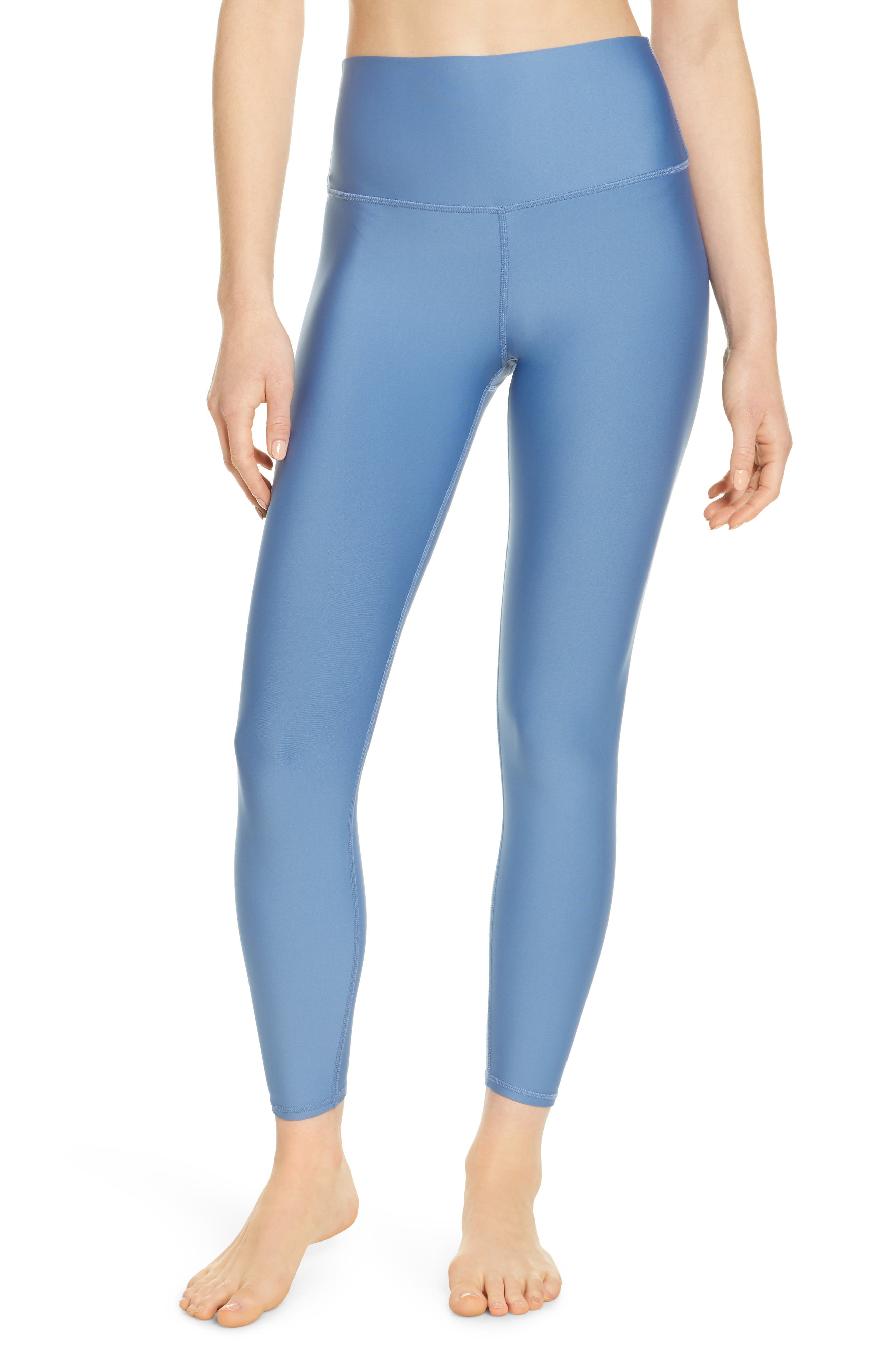 alo yoga blue leggings