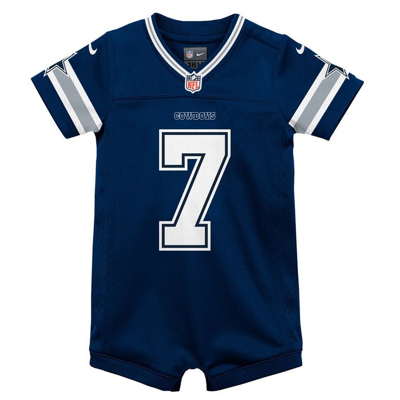 Nike Babies' Infant Trevon Diggs Navy Dallas Cowboys Game Romper Jersey