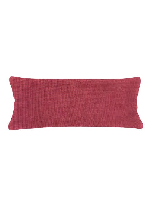 Anaya So Soft Linen Pillow Down Alternative Insert In Red