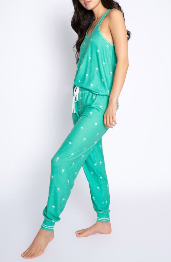 Shop Pj Salvage Beach More Worry Less Pajamas In Green Flare