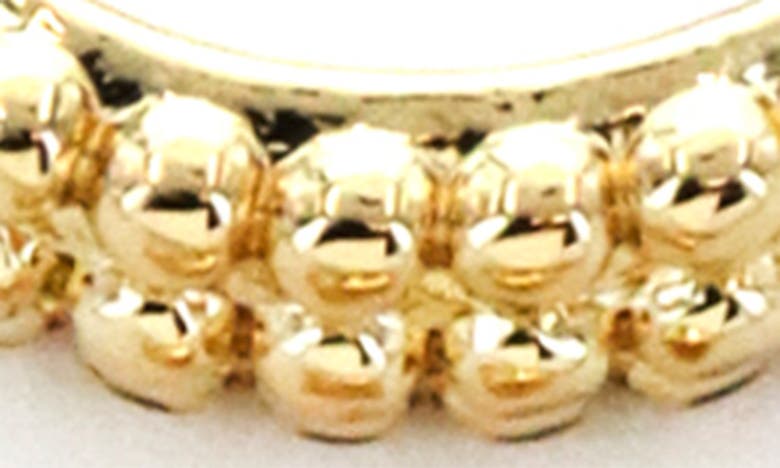 Shop Panacea Set Of 3 Textured Hoop Earrings In Gold