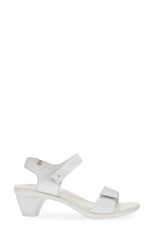 Naot Extant Sandal In Silver/pearl White