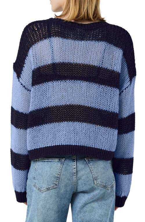 Shop Noisy May Lola Stripe Sweater In Navy Blazer Stripes