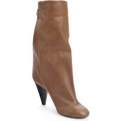 Isabel Marant Lakfee Slouch Boot With Genuine Shearling Lining, Brown
