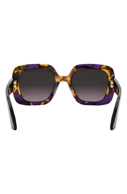 Shop Dior C S2i 52mm Gradient Square Sunglasses In Havana/black/gradient Brown