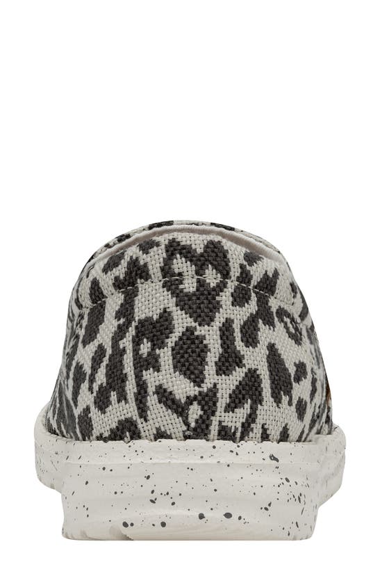 Hey Dude Misty Slip-on Sneaker In Cheetah Grey