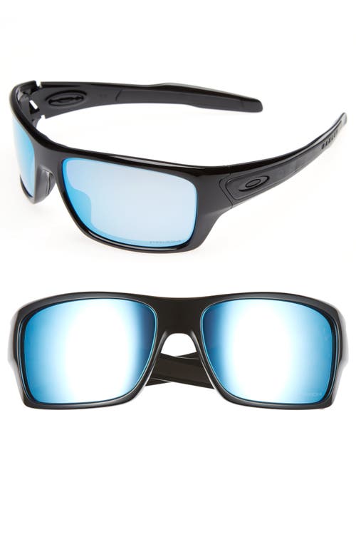 Oakley Turbine H2O 65mm Polarized Sunglasses in Black/blue at Nordstrom