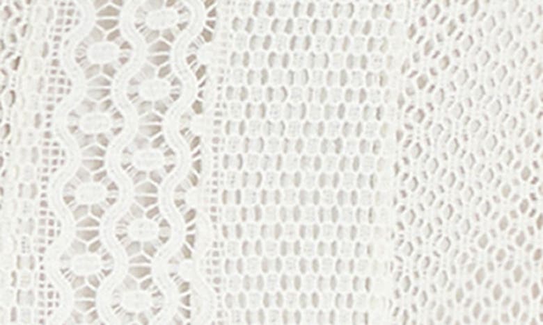 REISS OPEN BACK LONG SLEEVE LACE DRESS