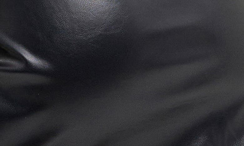 Endless Rose Faux Leather Minidress In Black