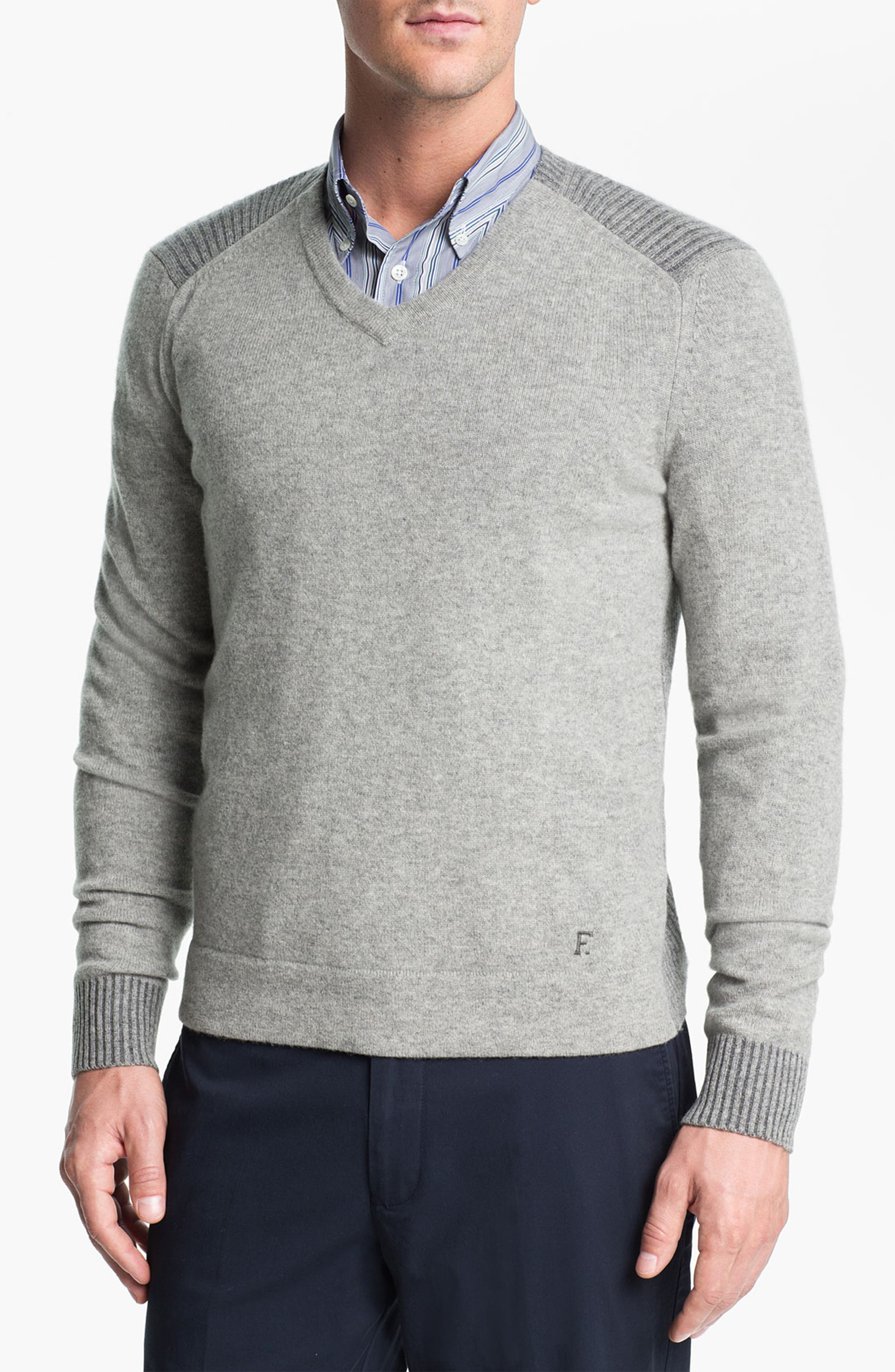 Façonnable V-Neck Wool Sweater | Nordstrom