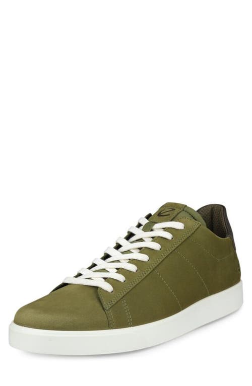 Ecco Street Lite Retro Trainer In Green