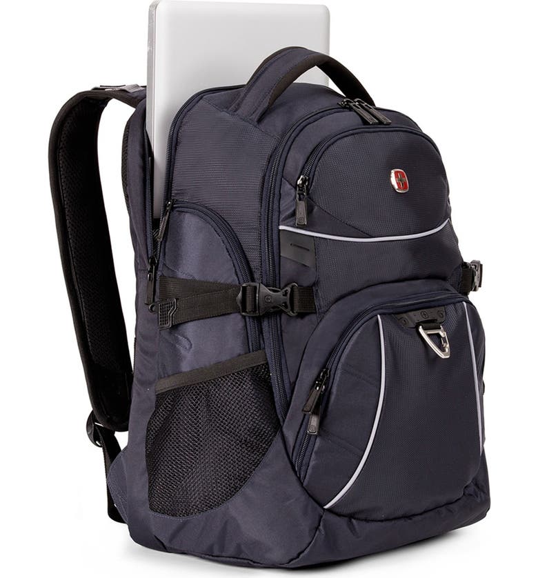 SWISSGEAR 5901 Laptop Backpack, Main, color, NOIR SATIN