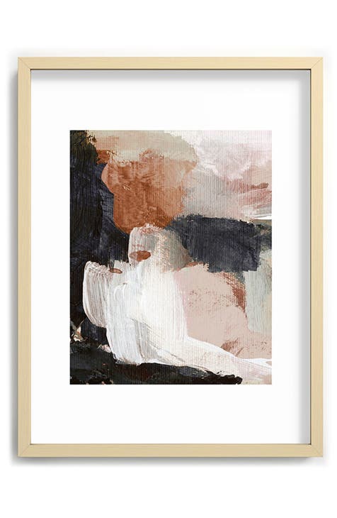 Earthly Abstract Framed Art Print