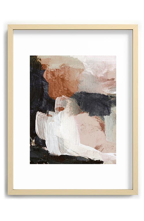 Deny Designs Earthly Abstract Framed Art Print in Orange at Nordstrom