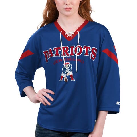 Edmonton Oilers Youth Ageless Revisited Lace-Up V-Neck Pullover