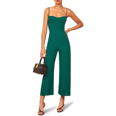 Reformation Gilda Crop Wide Leg Jumpsuit