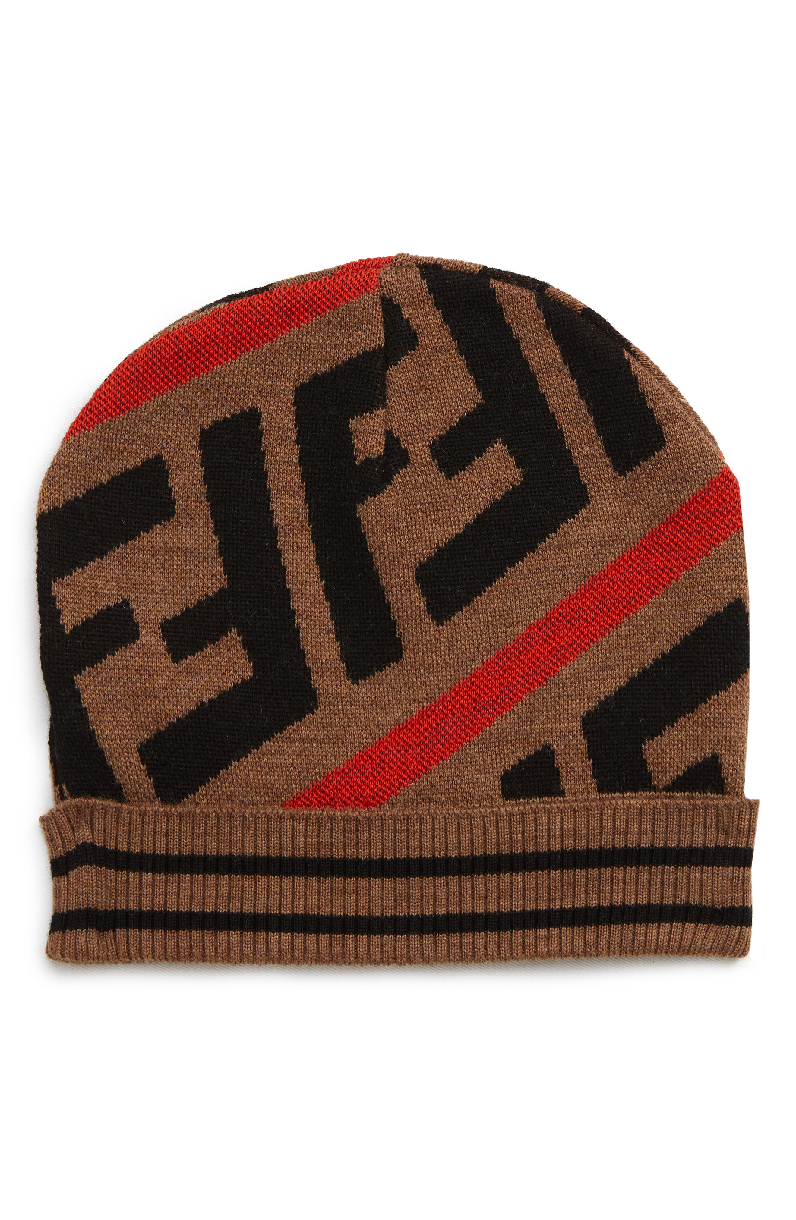 Fendi Logo Knit Hat (Little Kid \u0026 Big 