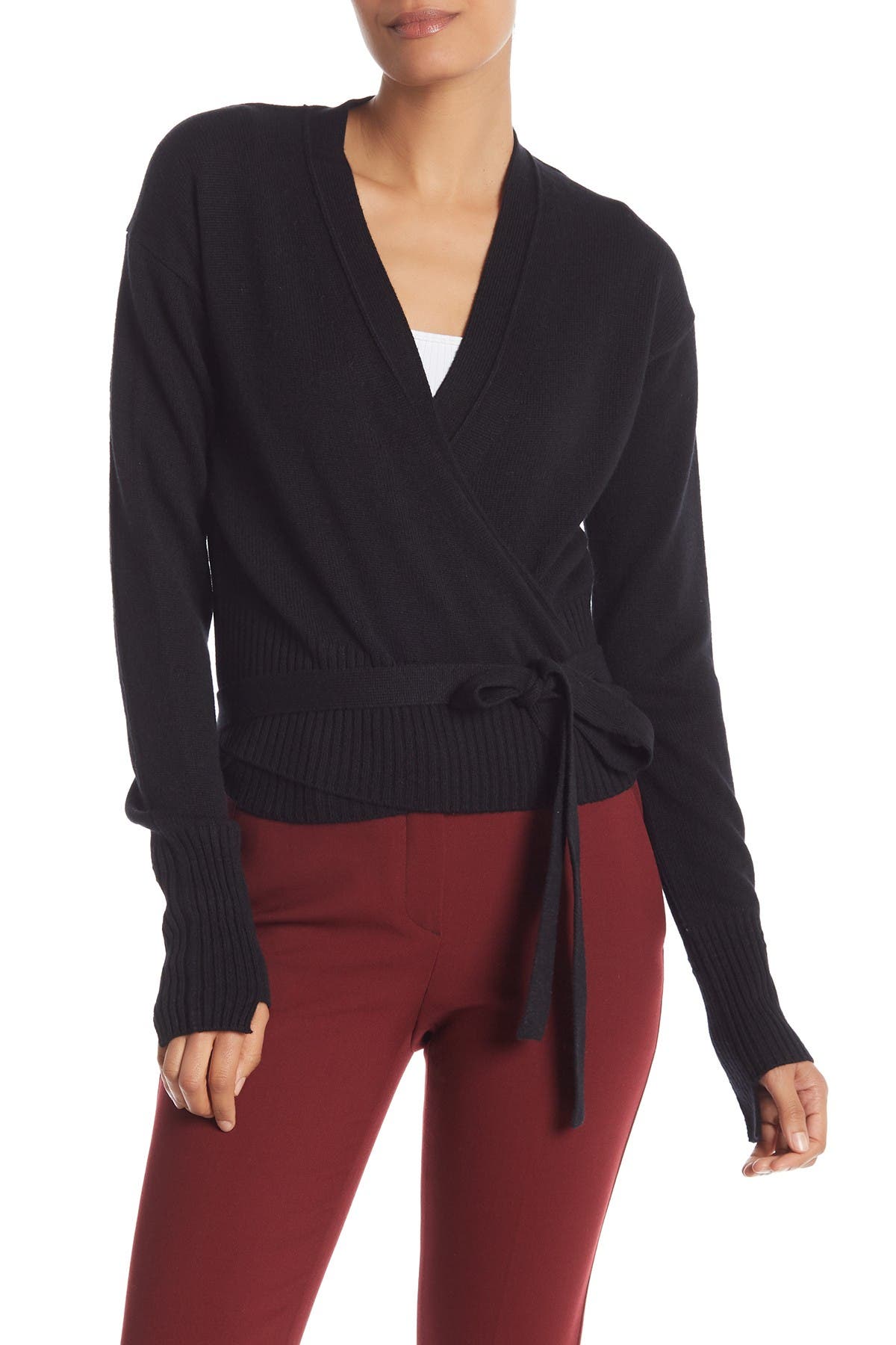 wrap cardigan cashmere