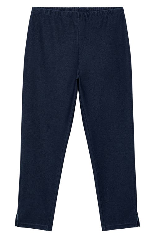 Shop Mango Capri Leggings In Medium Blue