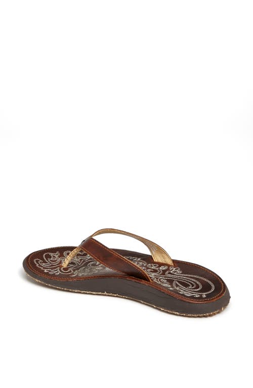Olukai Paniolo Flip Flop In Natural/natural