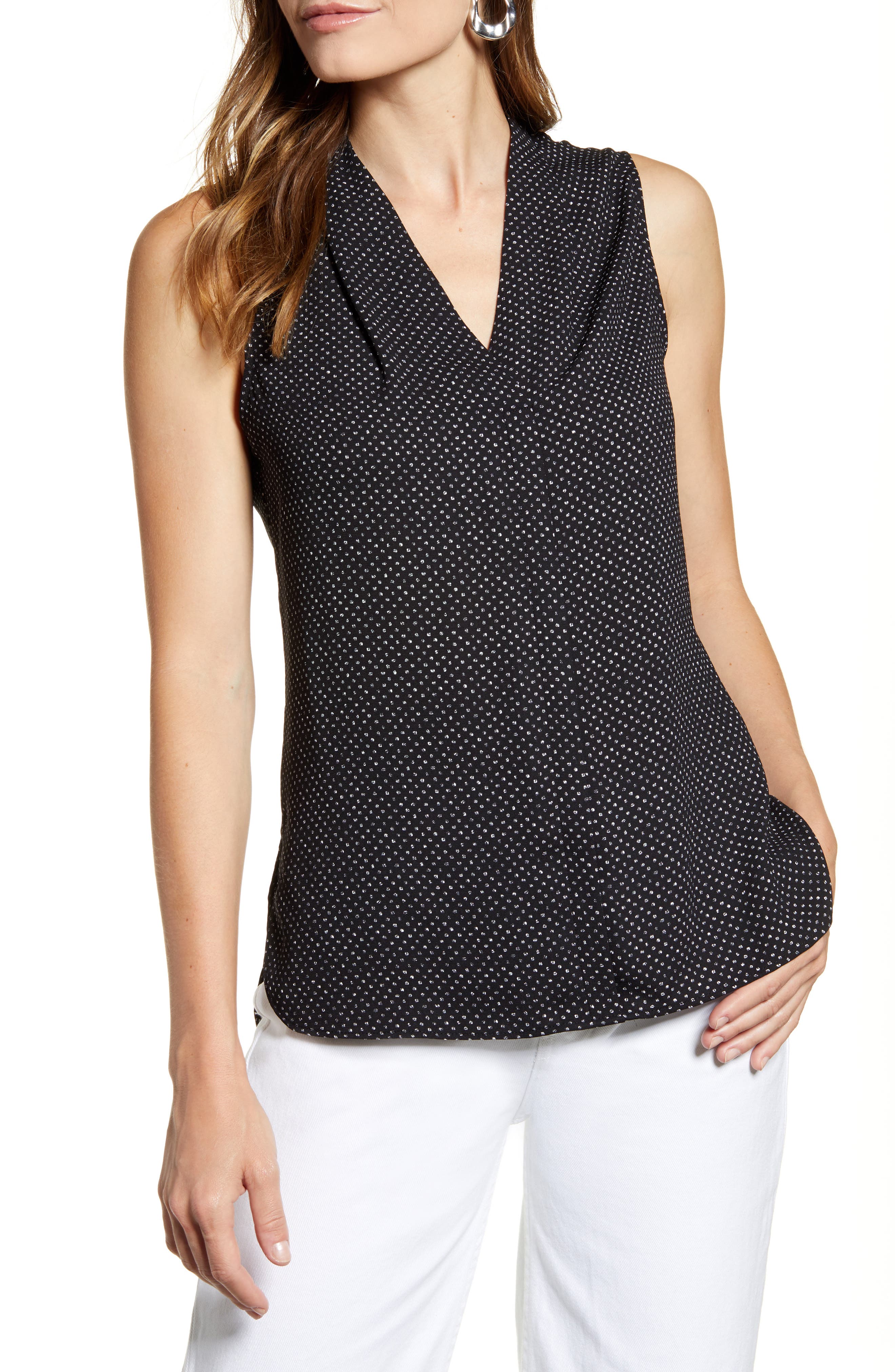 Halogen® Sleeveless VNeck Top Nordstrom