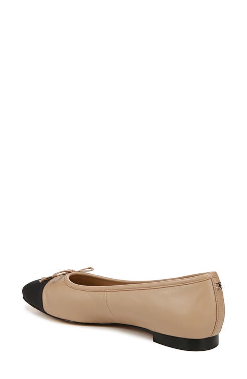 Shop Sam Edelman Marley Ballet Flat In Soft Beige/black