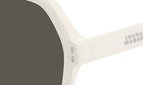 Isabel Marant 55mm Gradient Square Sunglasses In Ivory/grey