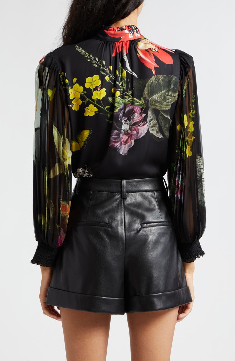 Alice + Olivia Ilan Floral Button-Up Shirt | Nordstrom