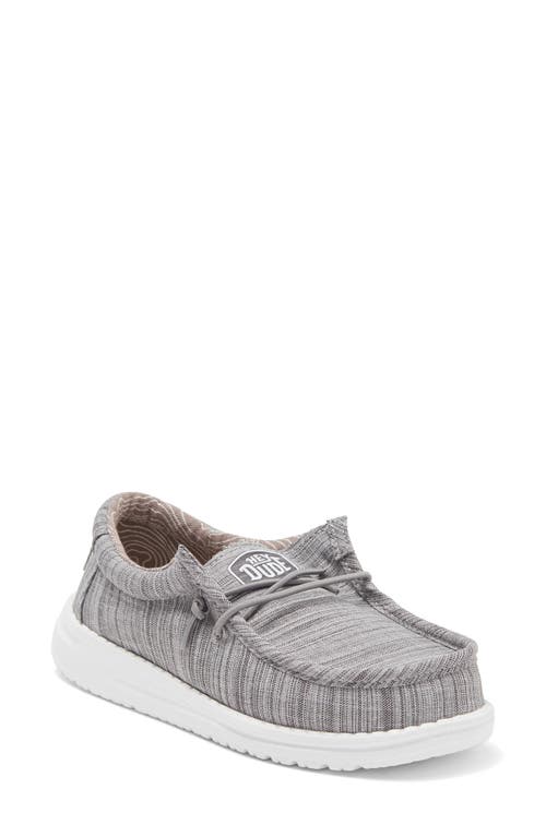 Hey Dude Kids' Wally Water Resistant Linen Shoe Stone at Nordstrom